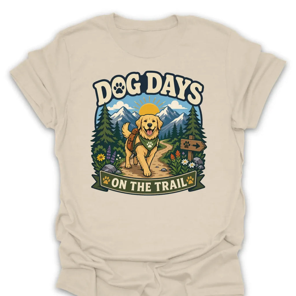 T-Shirt Natural / S Dog Days On The Trail Mountain
