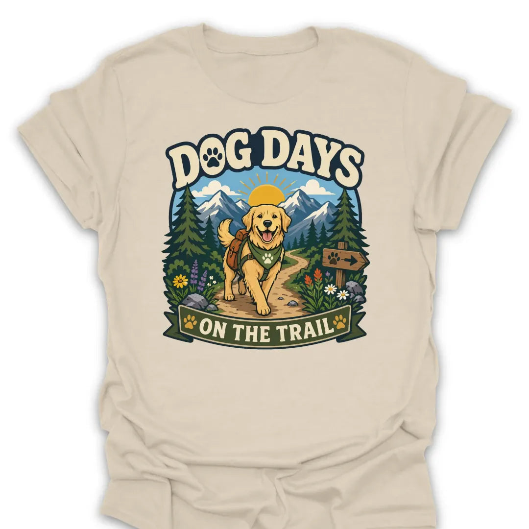 T-Shirt Natural / S Dog Days On The Trail Mountain