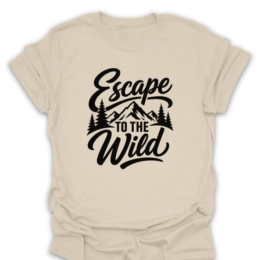 T-Shirt Natural / S Escape To The Wild Mountain T-Shirt
