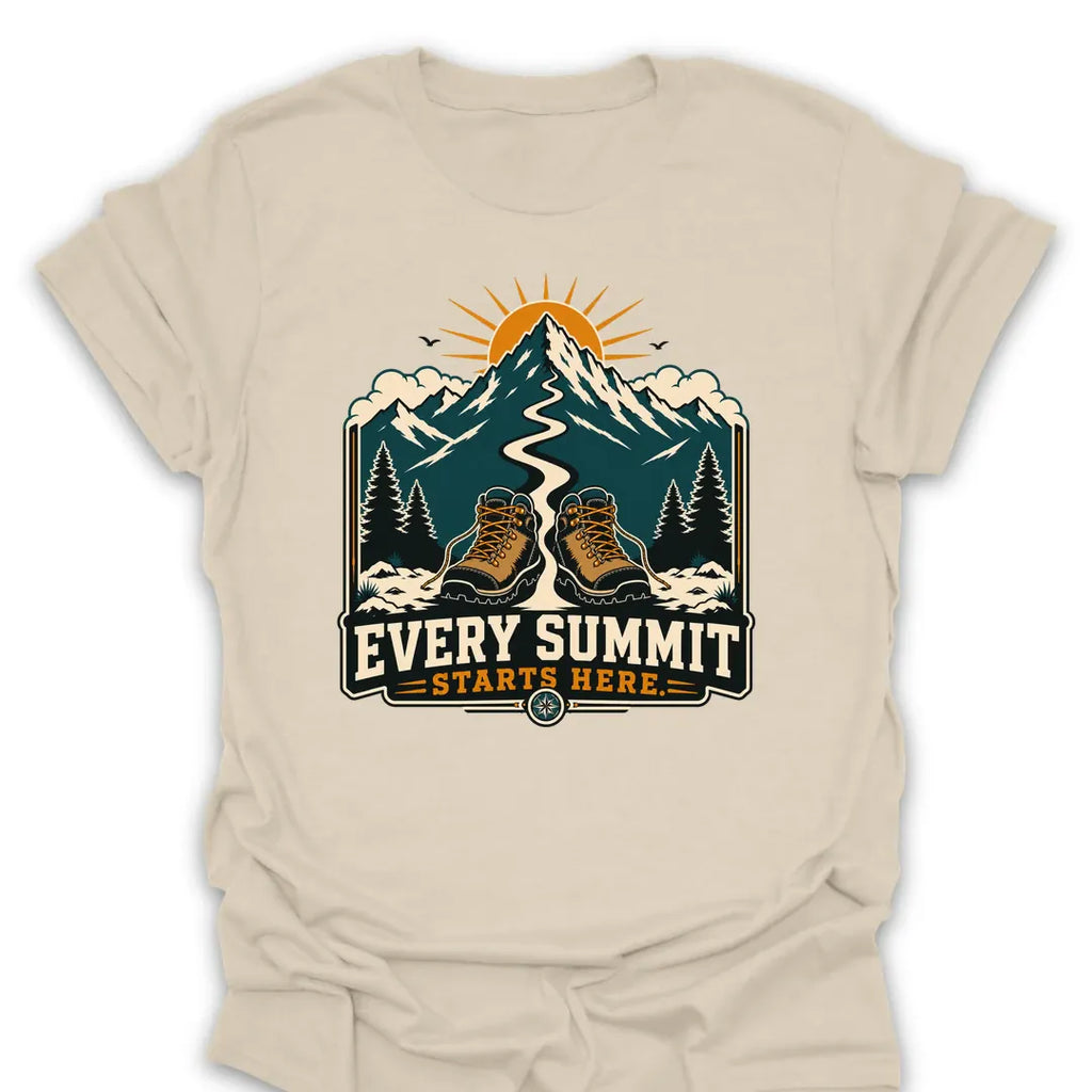 T-Shirt Natural / S Every Summit Starts Here T-Shirt