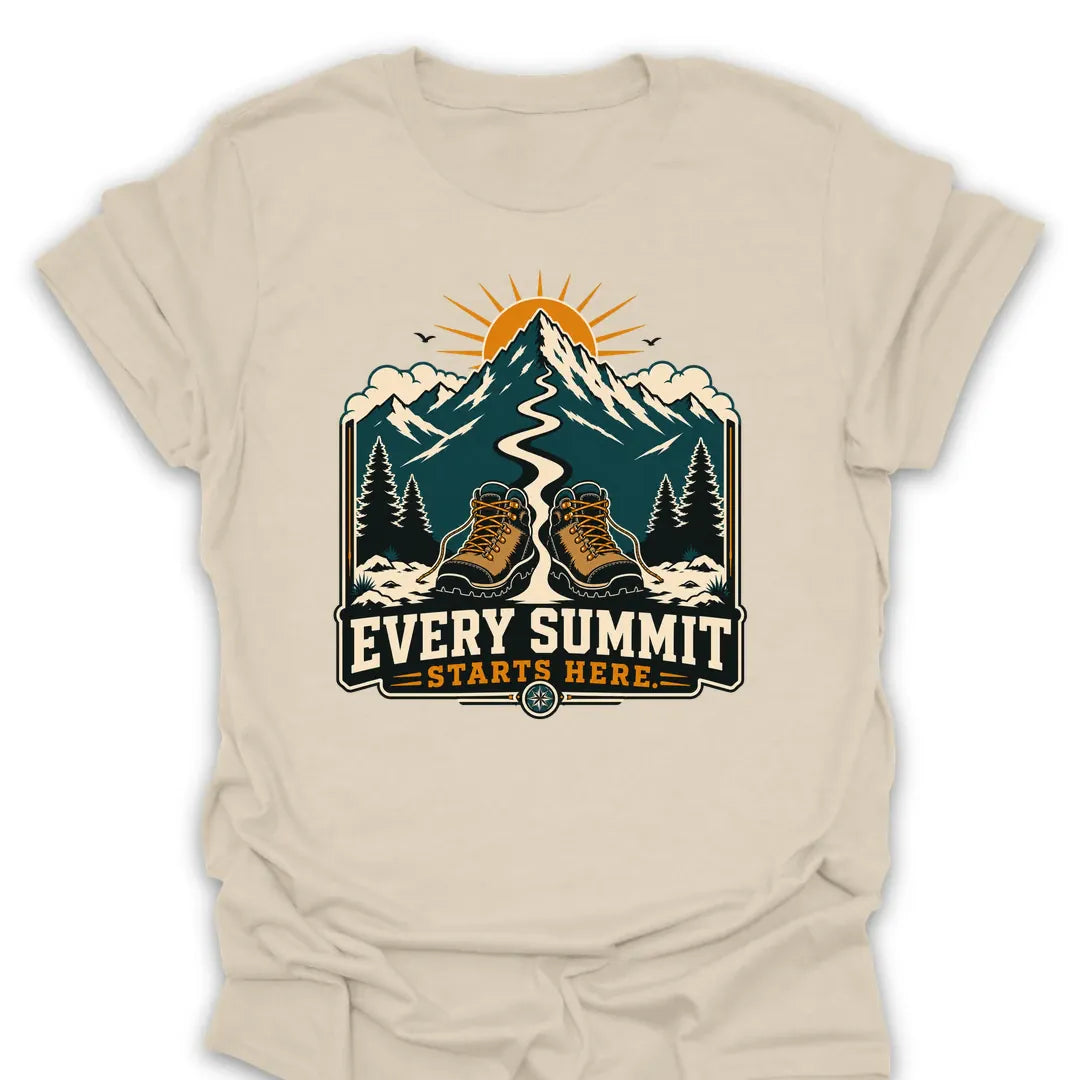 T-Shirt Natural / S Every Summit Starts Here T-Shirt