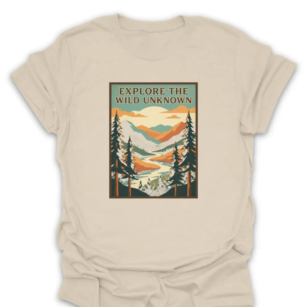 T-Shirt Natural / S Explore The Wild Unkown T-Shirt