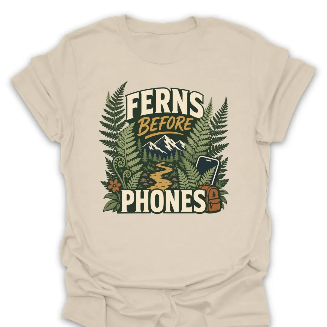T-Shirt Natural / S Ferns Before Phones