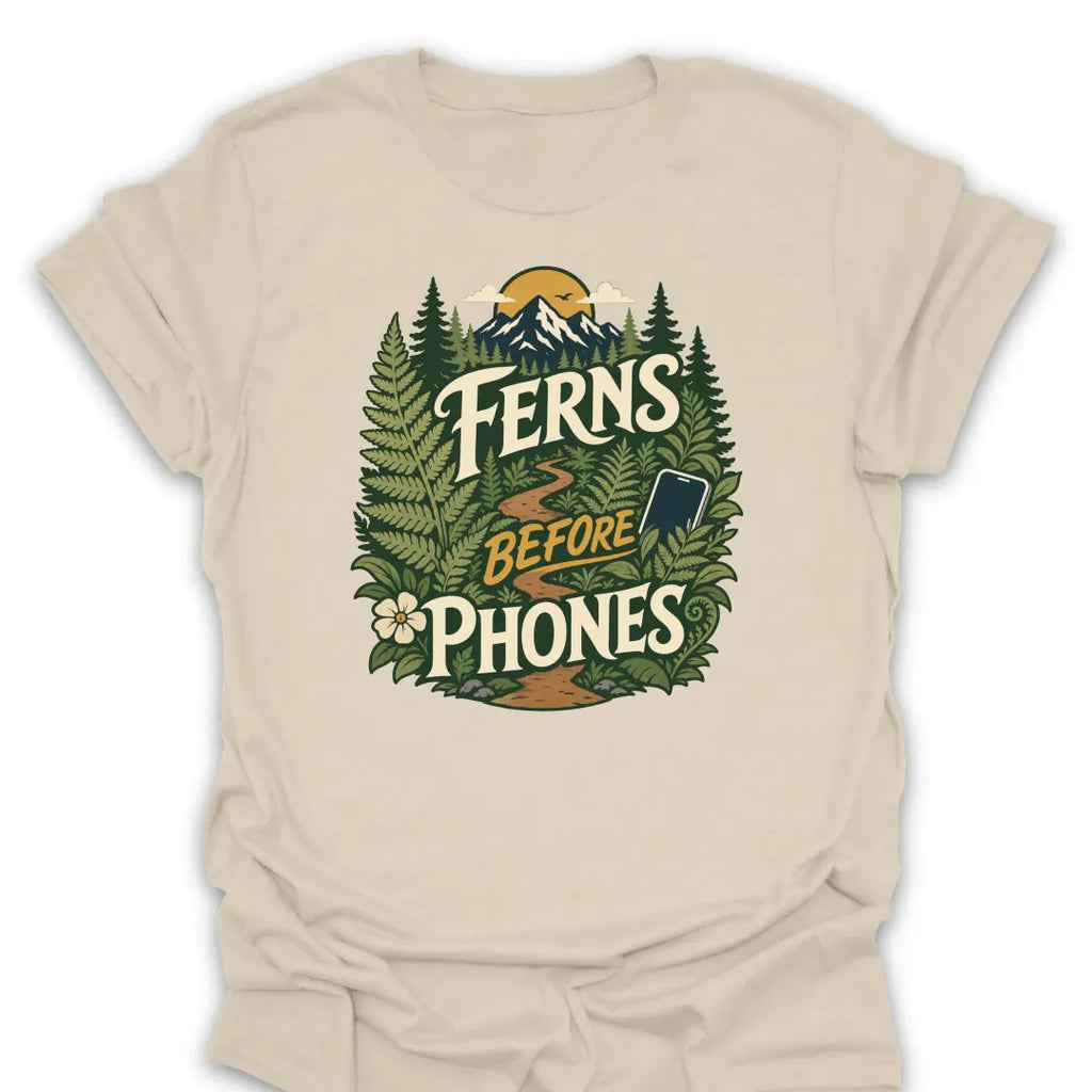 T-Shirt Natural / S Ferns Before Phones Trail
