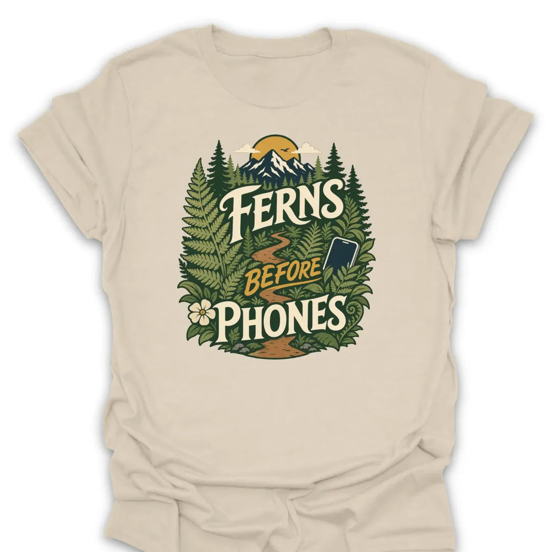 T-Shirt Natural / S Ferns Before Phones Trail