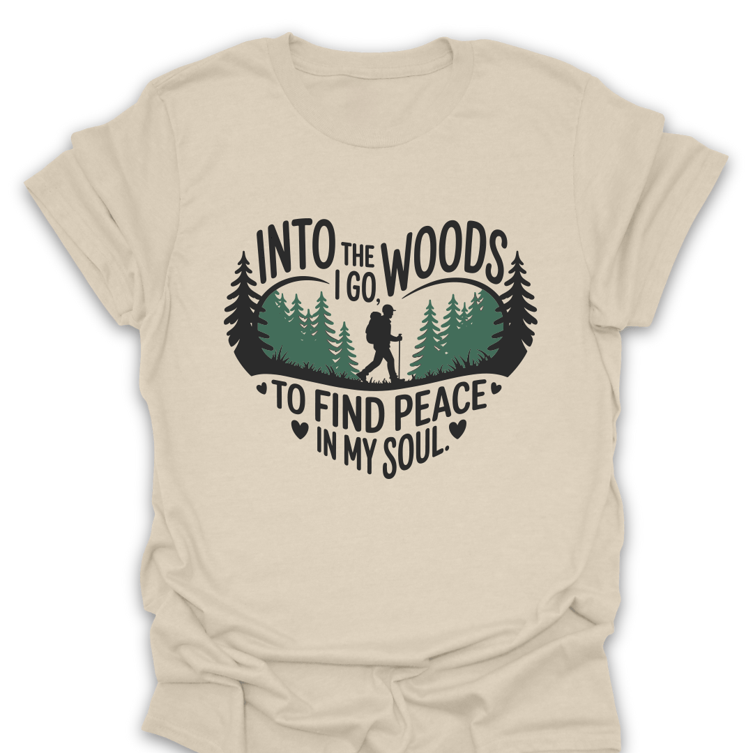 T-Shirt Natural / S Find Peace In My Soul Hiking T-Shirt