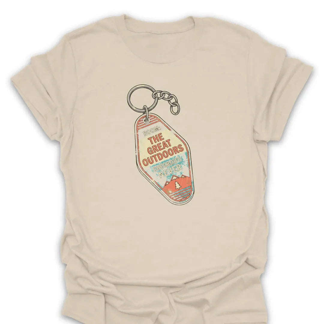 T-Shirt Natural / S Great Outdoors Keychain T-Shirt