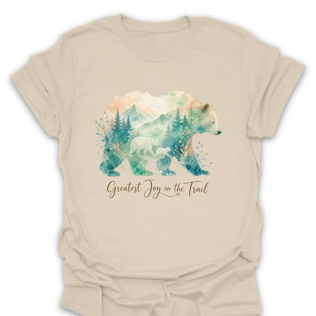 T-Shirt Natural / S Greatest Joy on the Trail T-Shirt
