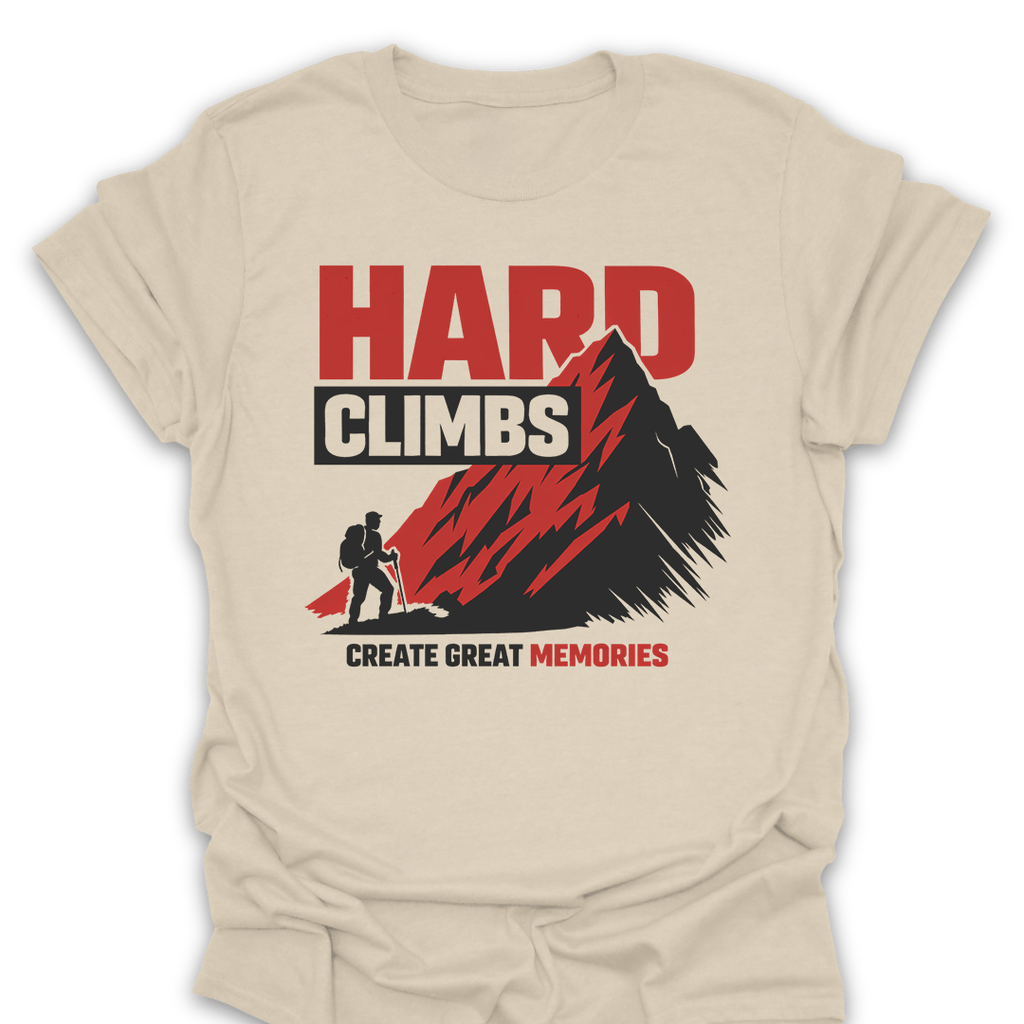T-Shirt Natural / S Hard Climb Great Memories Tee