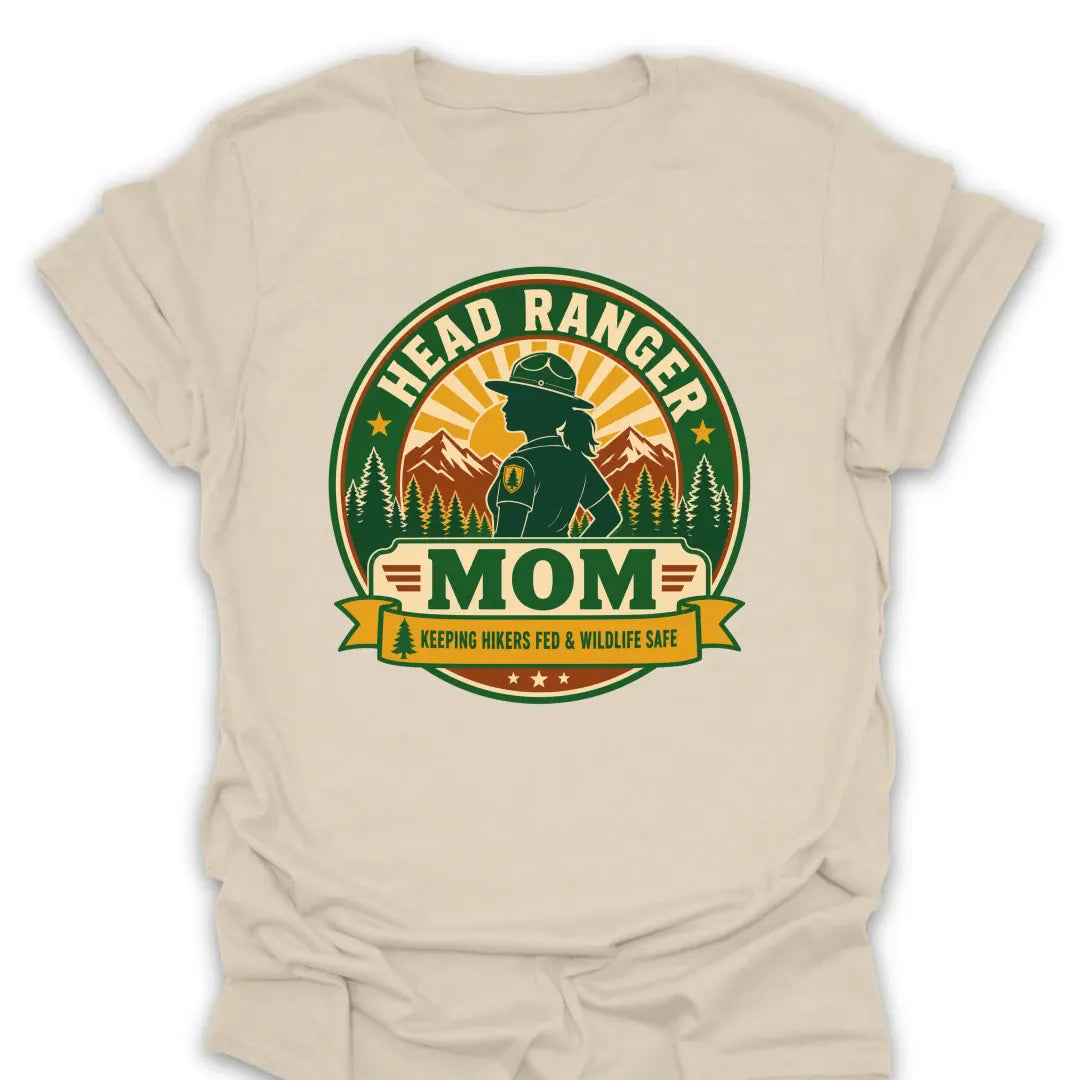 T-Shirt Natural / S Head Ranger Mom T-Shirt