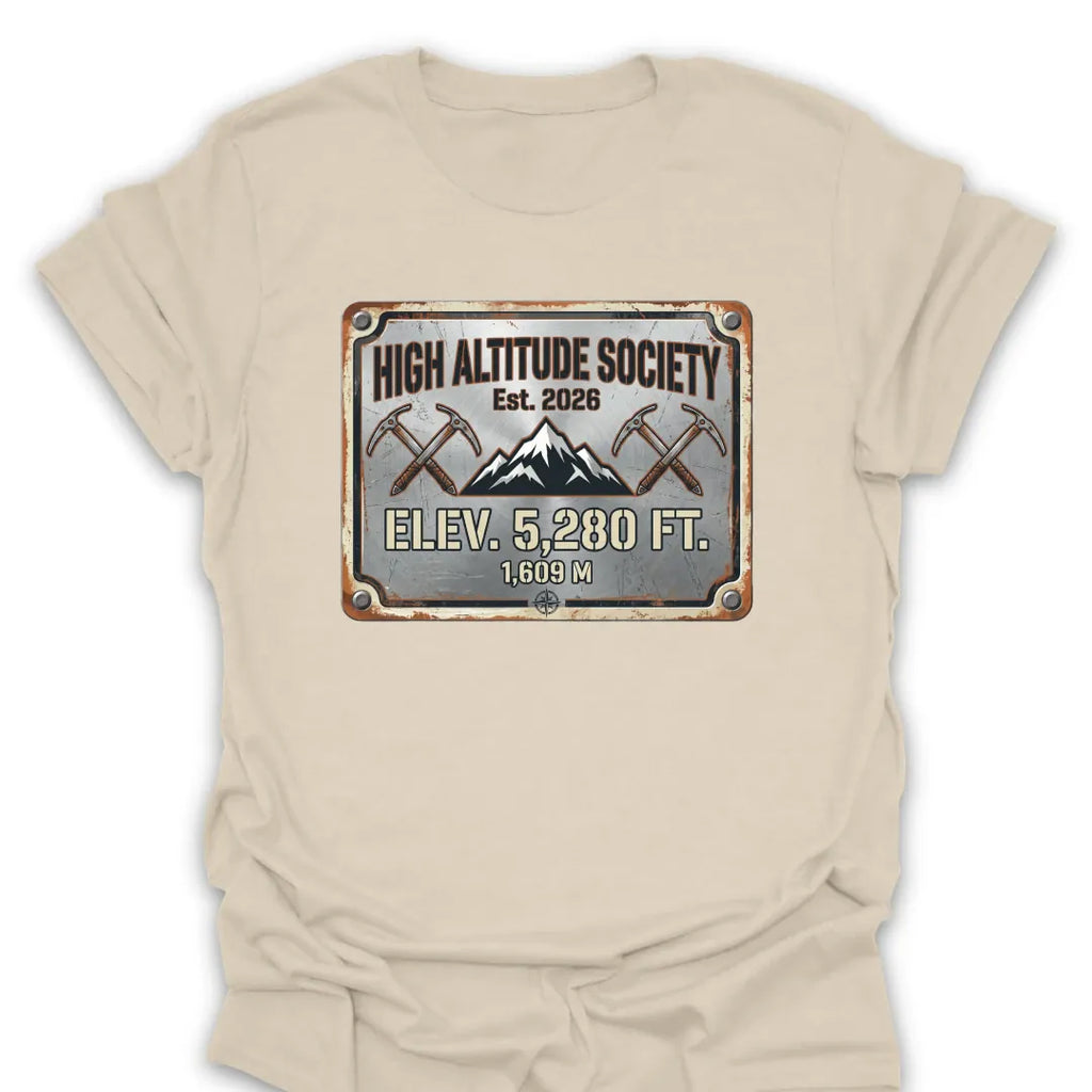 T-Shirt Natural / S High Altitude Society T-Shirt