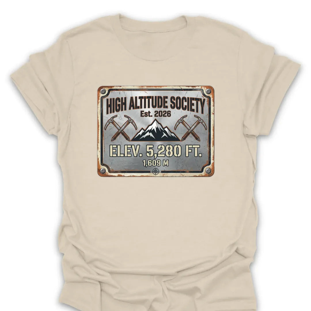 T-Shirt Natural / S High Altitude Society T-Shirt
