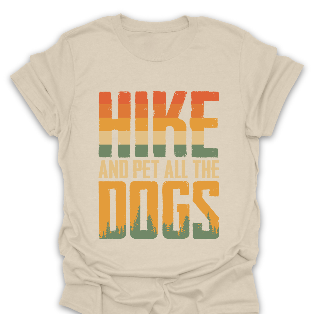 T-Shirt Natural / S Hike Pet All The Dogs T-Shirt