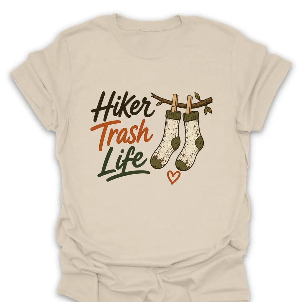 T-Shirt Natural / S Hiker Trash Life T-Shirt