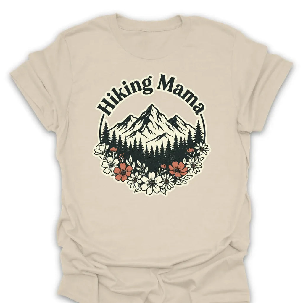 T-Shirt Natural / S Hiking Mama Scenic T-Shirt