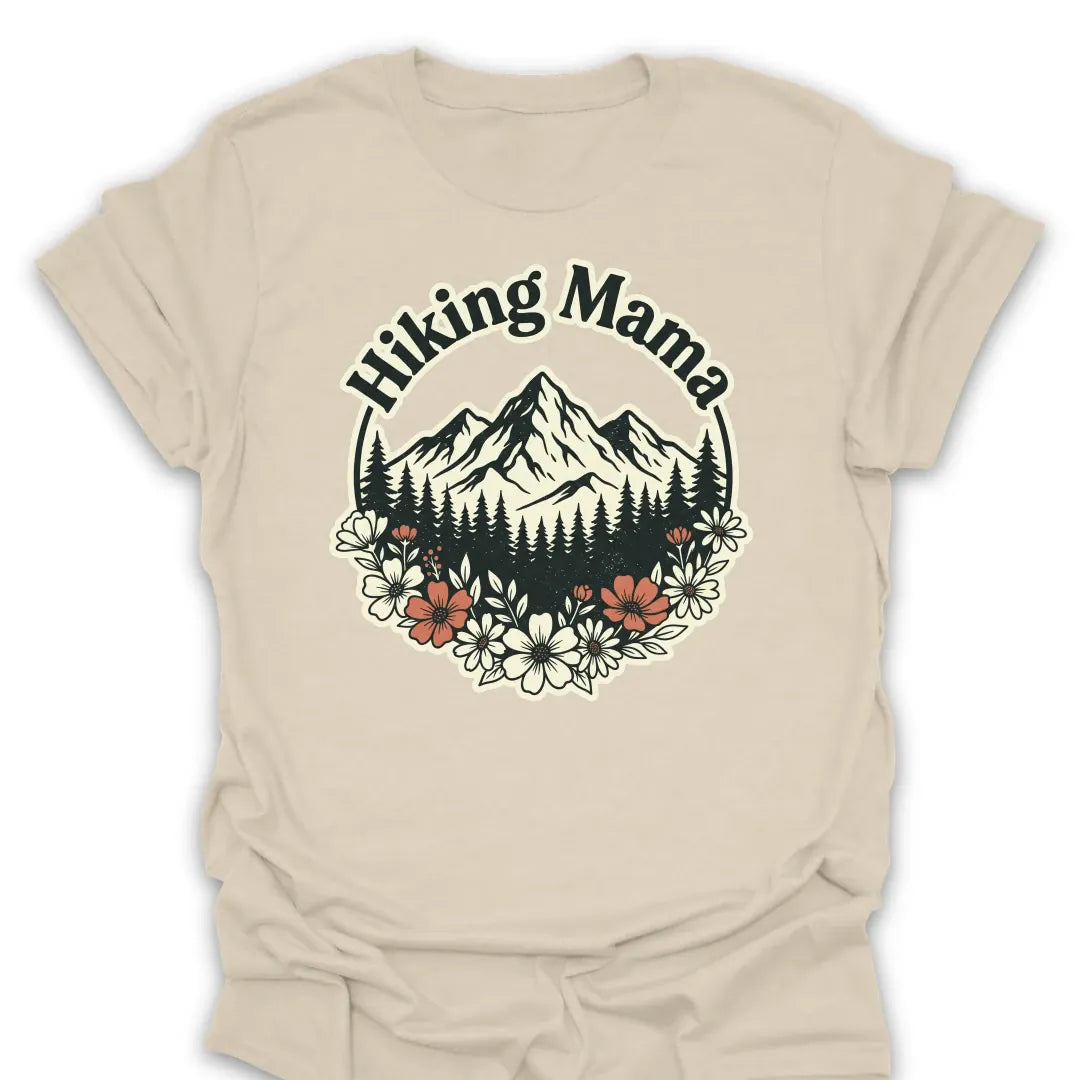 T-Shirt Natural / S Hiking Mama Scenic T-Shirt