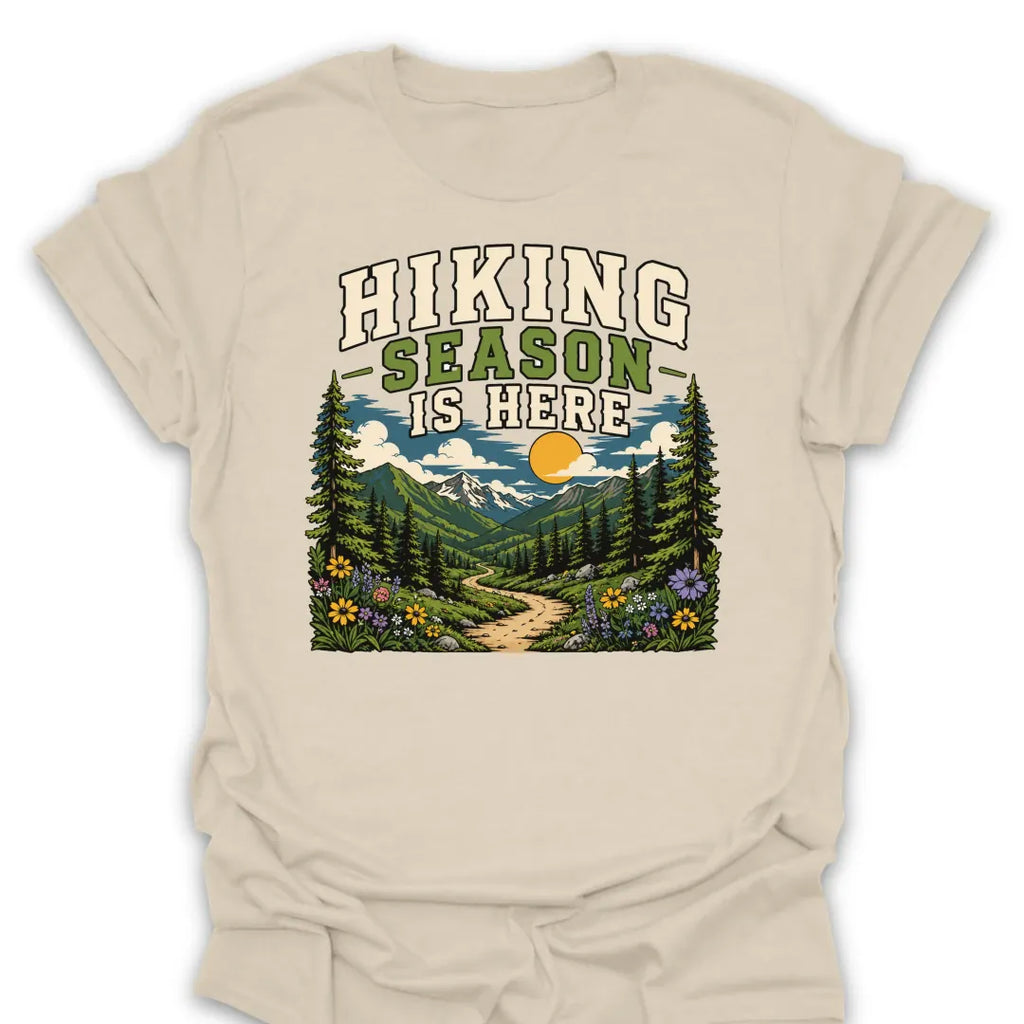 T-Shirt Natural / S Hiking Season Trail