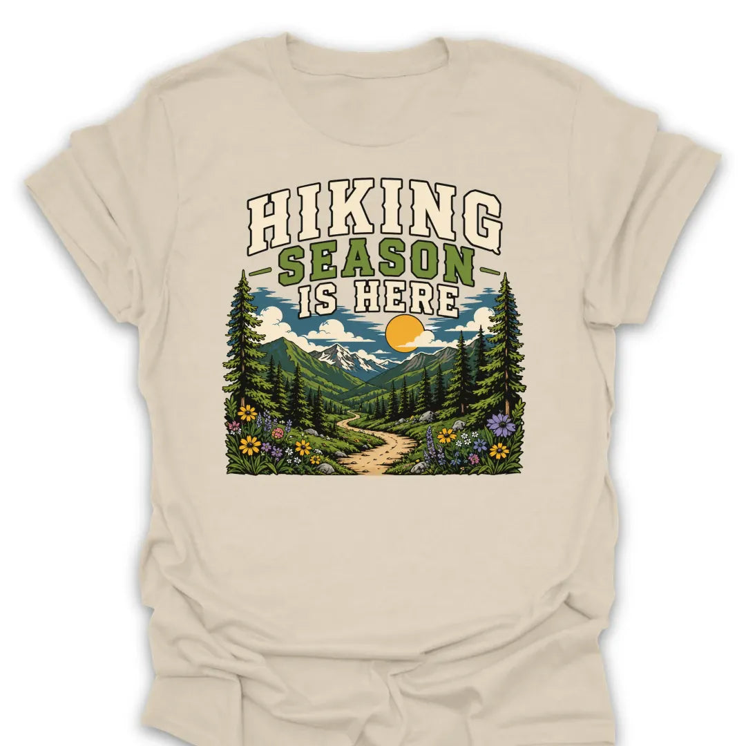 T-Shirt Natural / S Hiking Season Trail