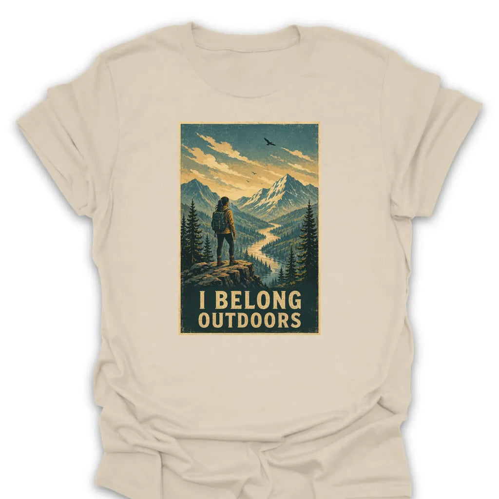 T-Shirt Natural / S I Belong Outdoors T-Shirt