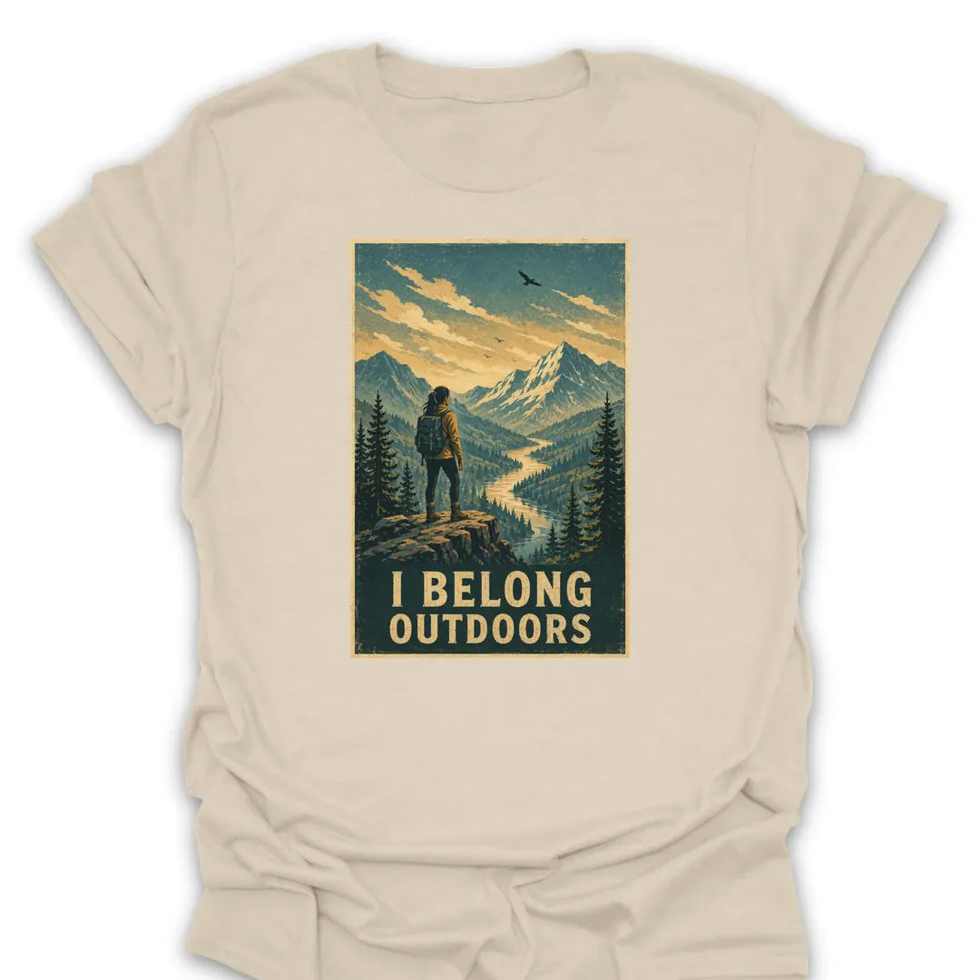T-Shirt Natural / S I Belong Outdoors T-Shirt