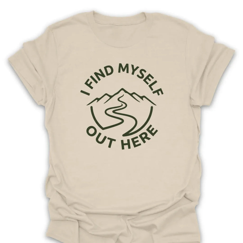 T-Shirt Natural / S i-find-myself-out-here_green