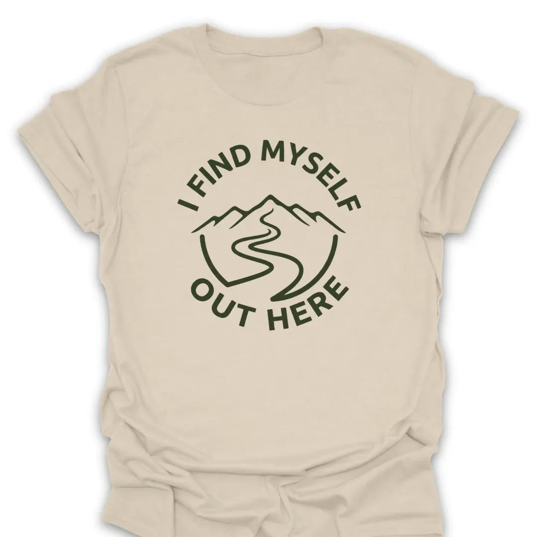 T-Shirt Natural / S i-find-myself-out-here_green