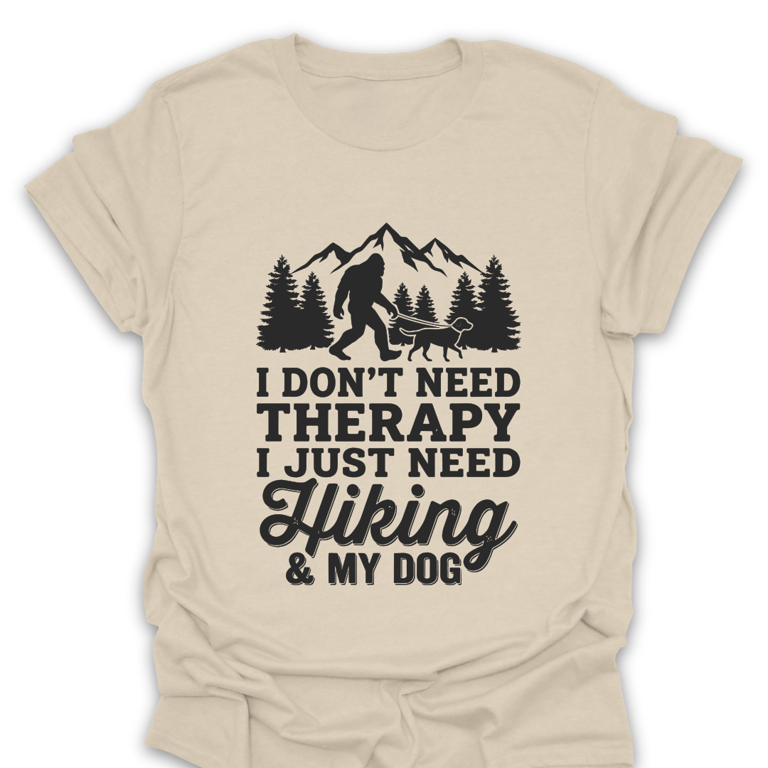 T-Shirt Natural / S I Just Need Hiking & My Dog T-Shirt