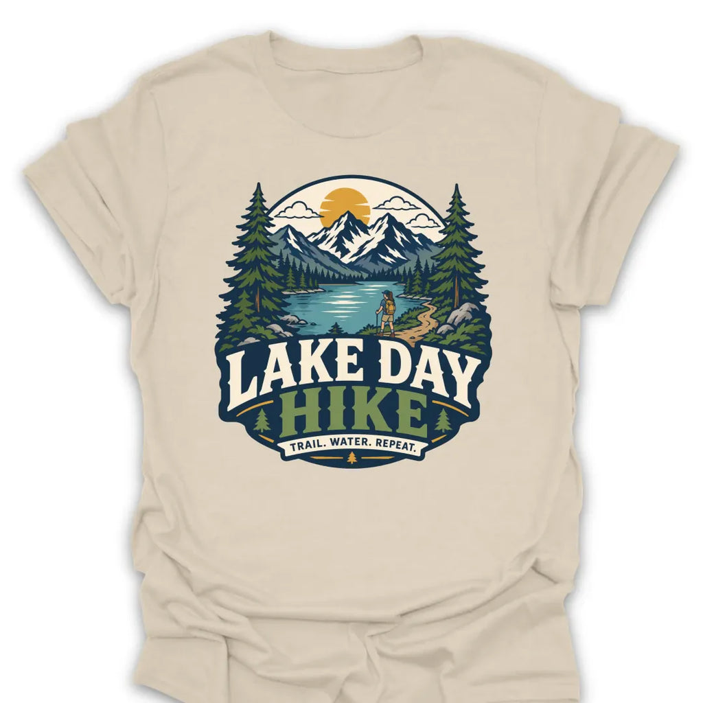 T-Shirt Natural / S Lake Day Hike