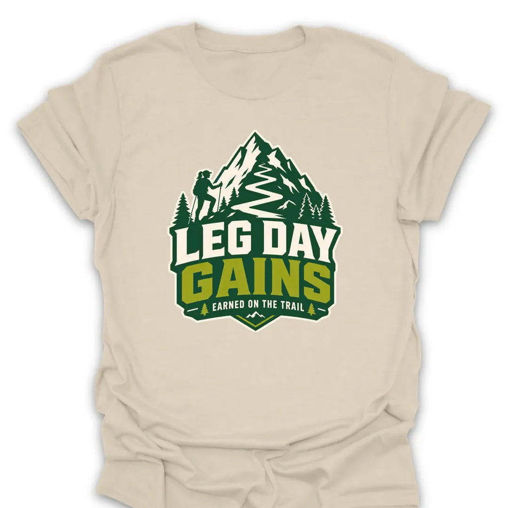 T-Shirt Natural / S Leg Day Gains T-Shirt