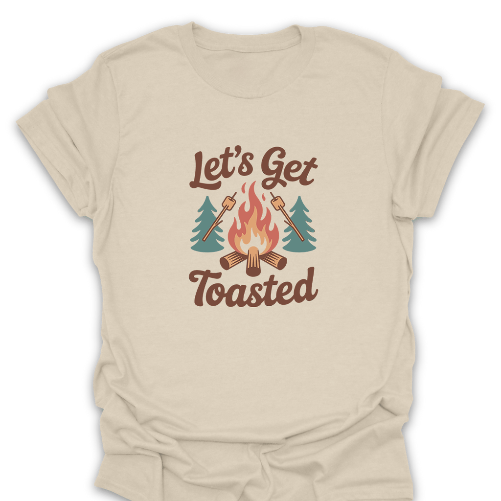 T-Shirt Natural / S Let's Get Toasted Campfire T-Shirt