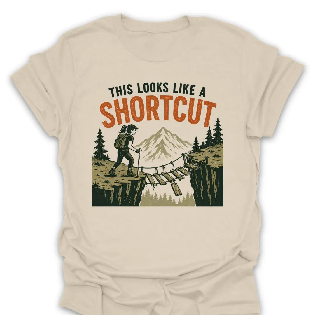 T-Shirt Natural / S Looks Like A Short Cut T-Shirt