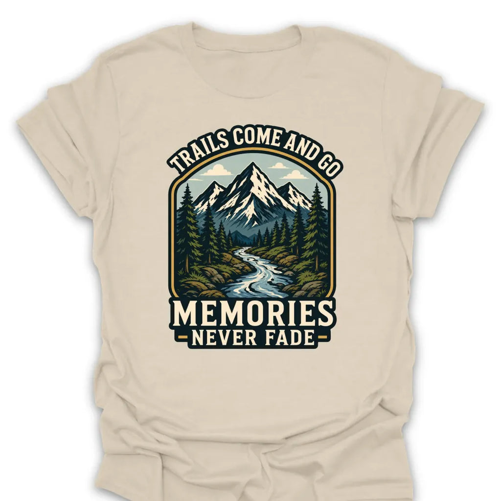 T-Shirt Natural / S Memories Never Fade Mountain Stream T-Shirt
