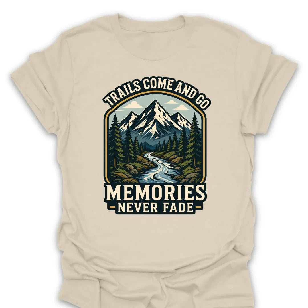 T-Shirt Natural / S Memories Never Fade Mountain Stream T-Shirt