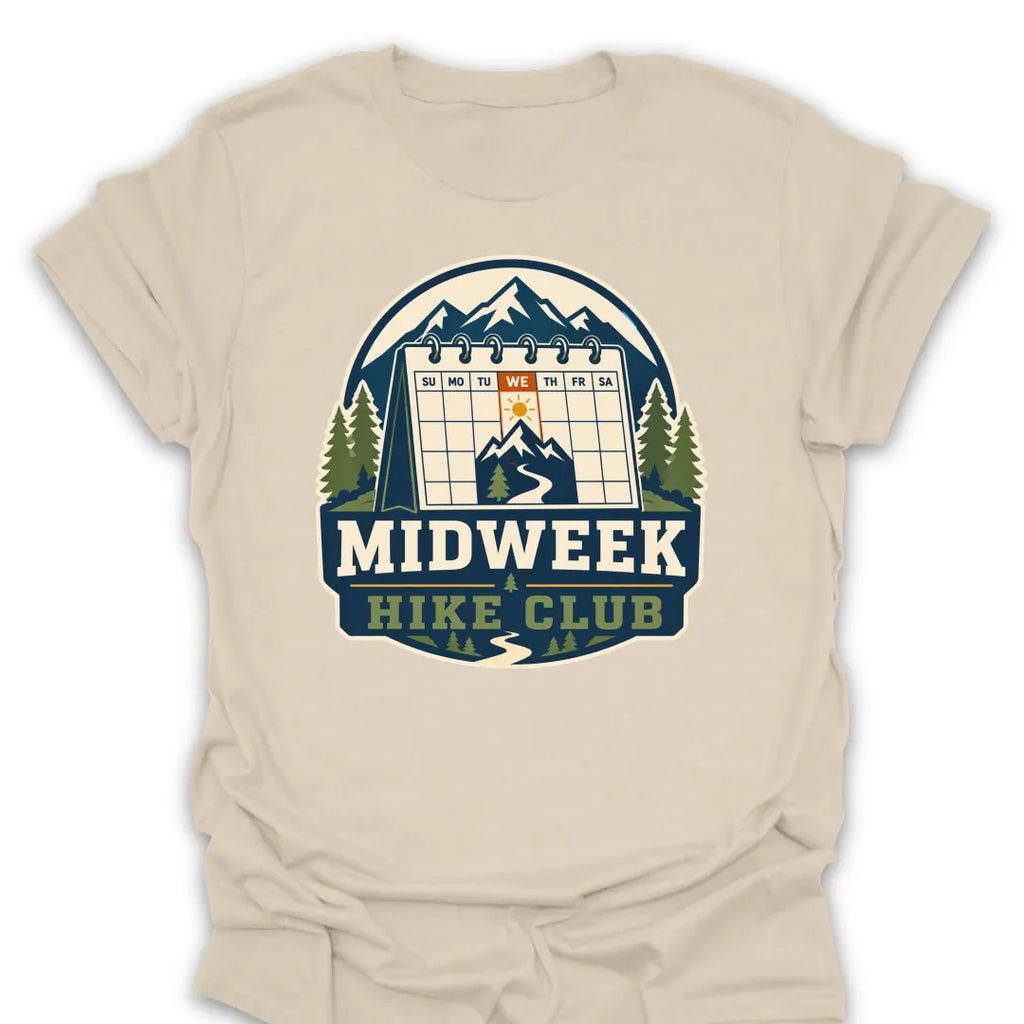 T-Shirt Natural / S Midweek Hike Club T-Shirt