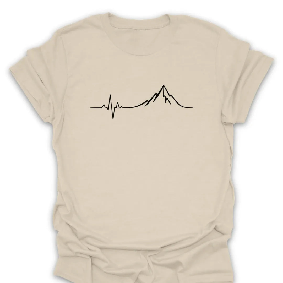 T-Shirt Natural / S Mountain Heartbeat Tee