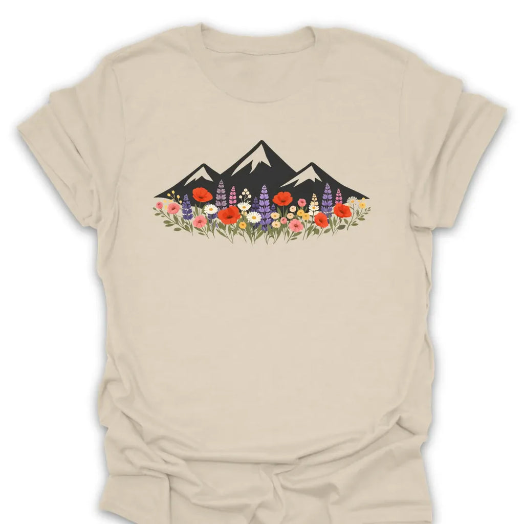 T-Shirt Natural / S Mountain Wildflower Tee