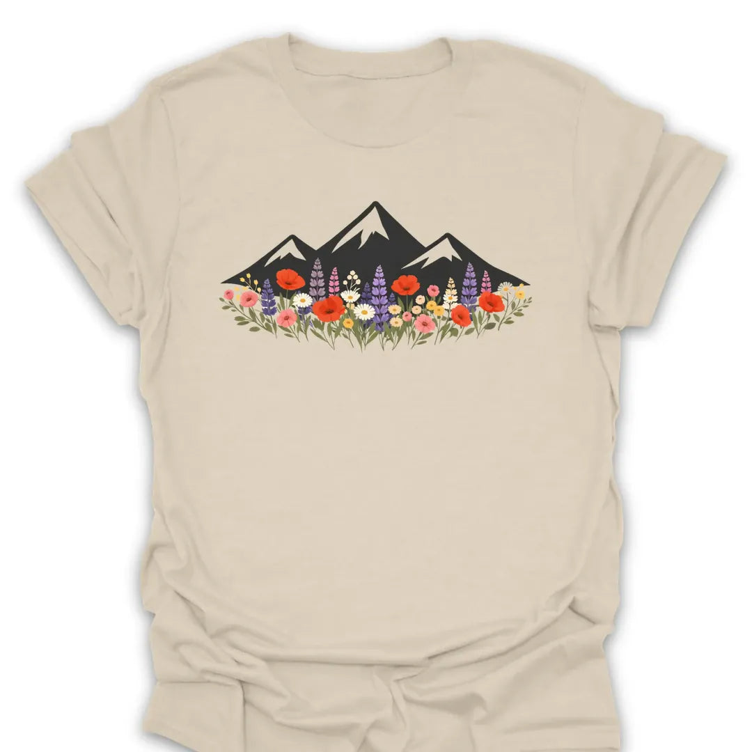 T-Shirt Natural / S Mountain Wildflower Tee