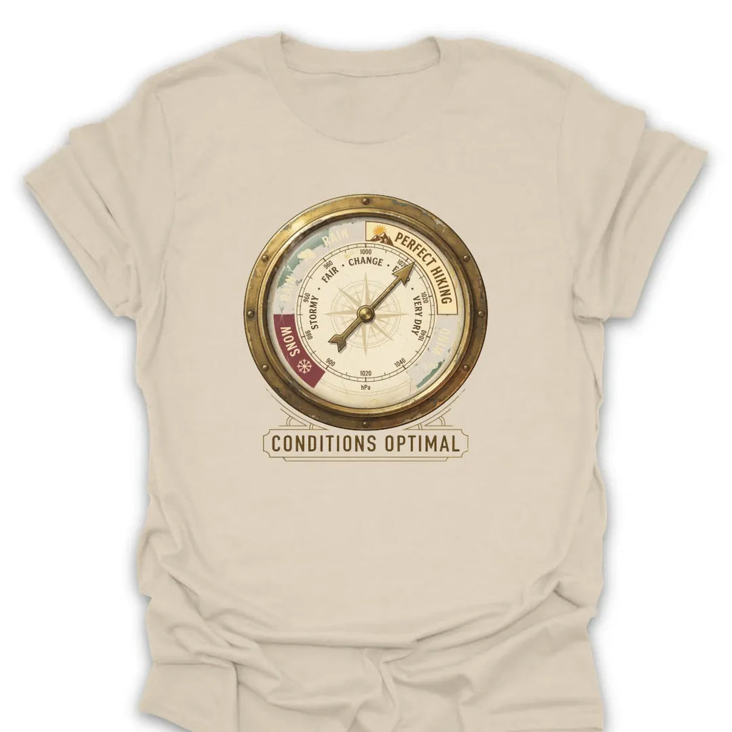 T-Shirt Natural / S Optimal Hiking Conditions T-Shirt