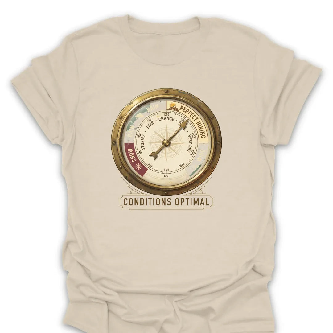 T-Shirt Natural / S Optimal Hiking Conditions T-Shirt