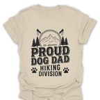 T-Shirt Natural / S Proud Dog Dad Hiking Division T-Shirt