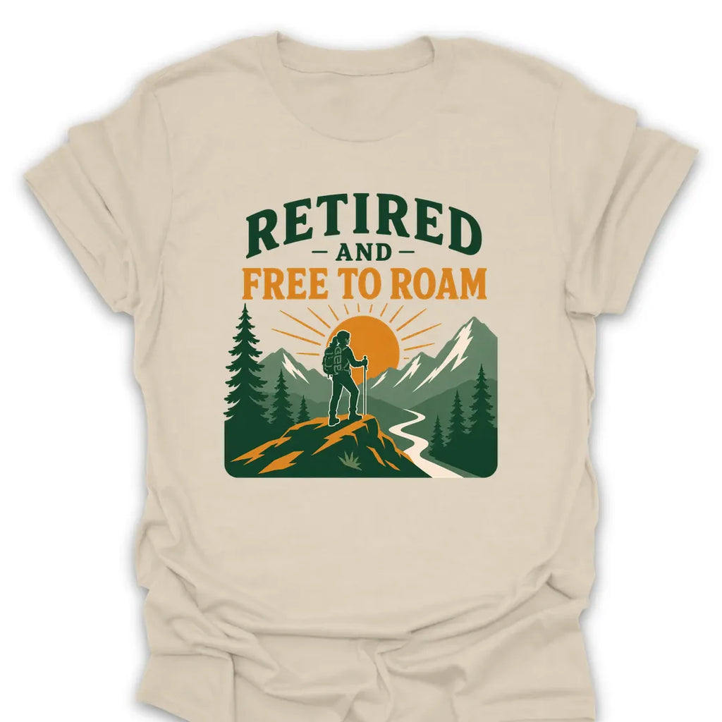 T-Shirt Natural / S Retired Free to Roam T-Shirt