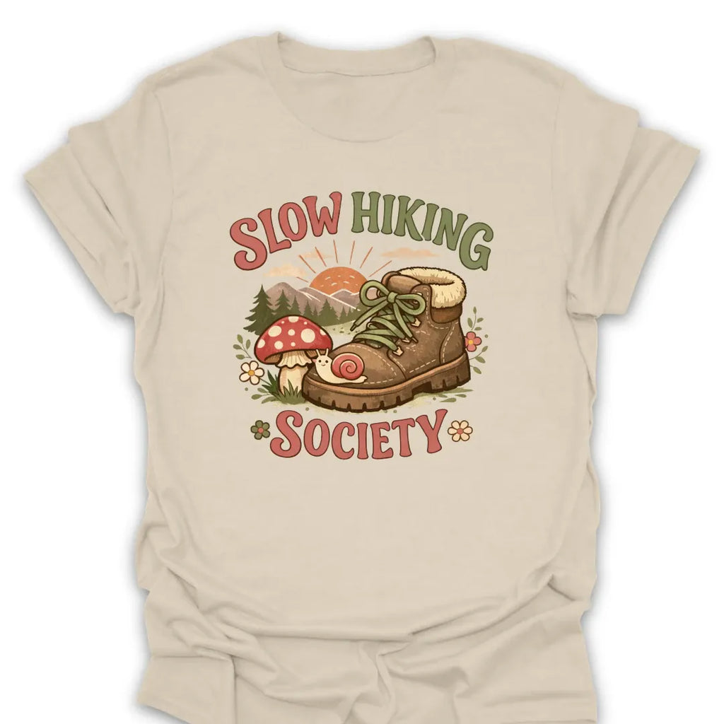 T-Shirt Natural / S Slow Hiking Society Tee