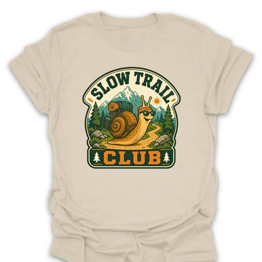 T-Shirt Natural / S Slow Trail Club Snail T-Shirt