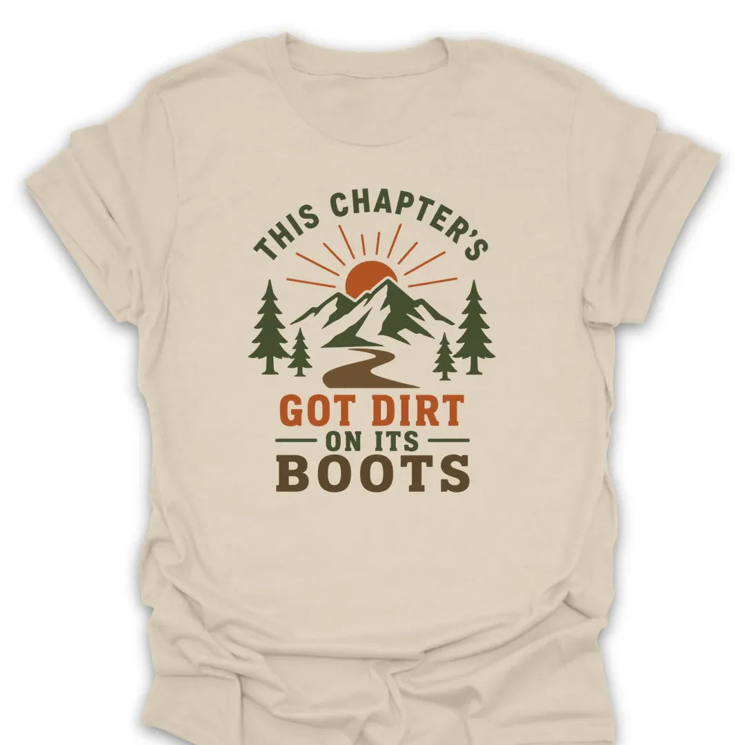 T-Shirt Natural / S Sun, Mountains & Dirty Boots
