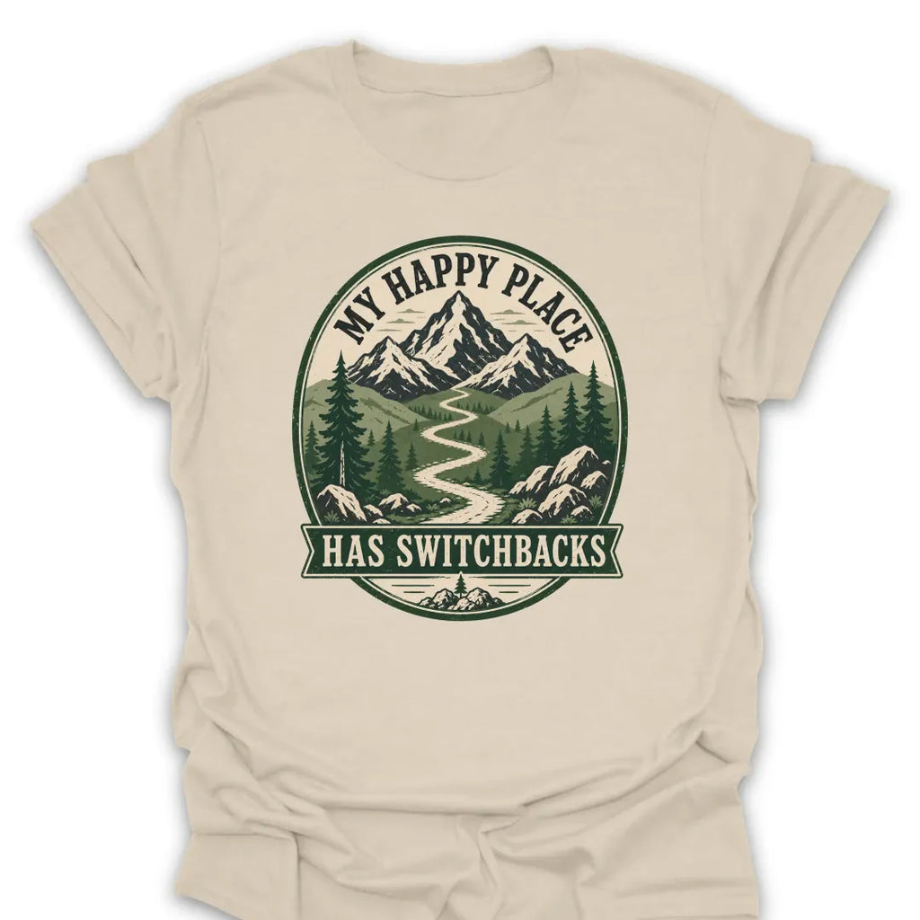 T-Shirt Natural / S Switchback Happy Place T-Shirt