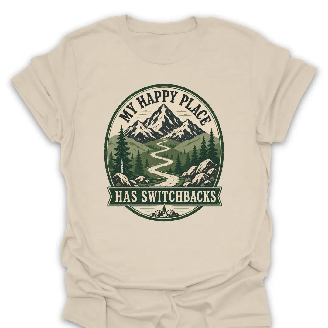 T-Shirt Natural / S Switchback Happy Place T-Shirt