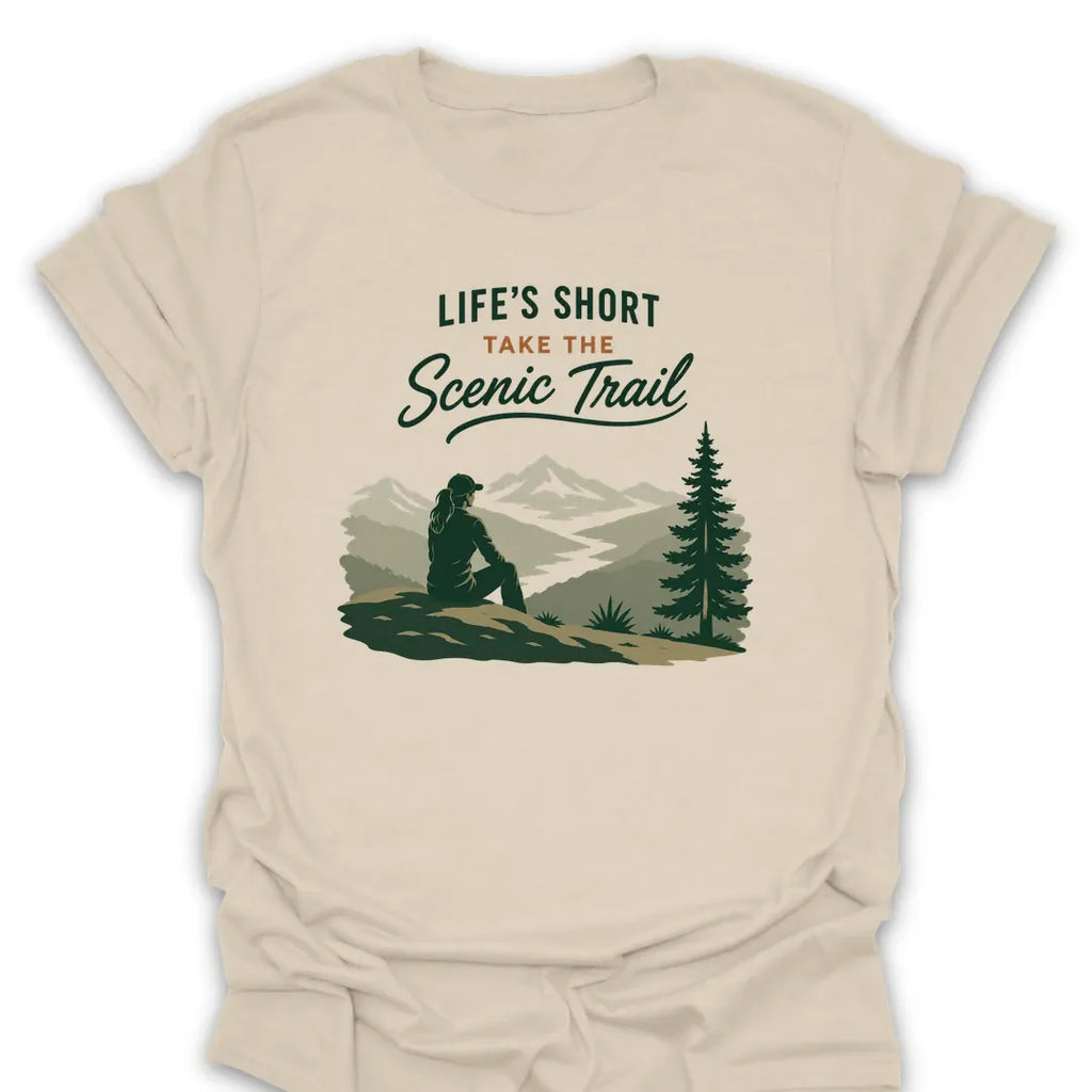 T-Shirt Natural / S Take the Scenic Trail T-Shirt
