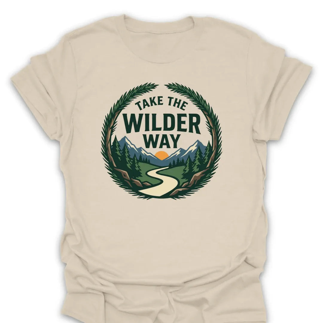 T-Shirt Natural / S take-the-wilder-way_color