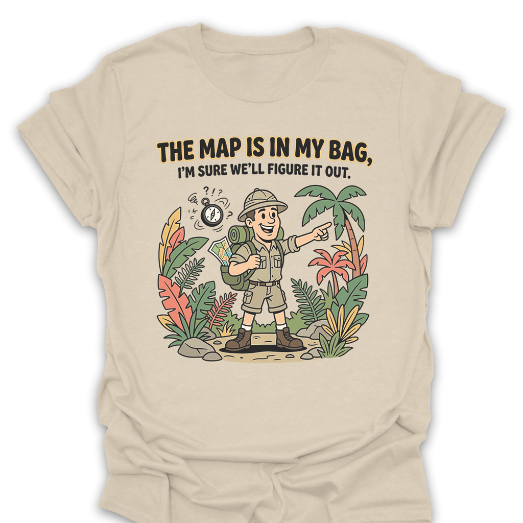 T-Shirt Natural / S The Map Is In My Bag T-Shirt