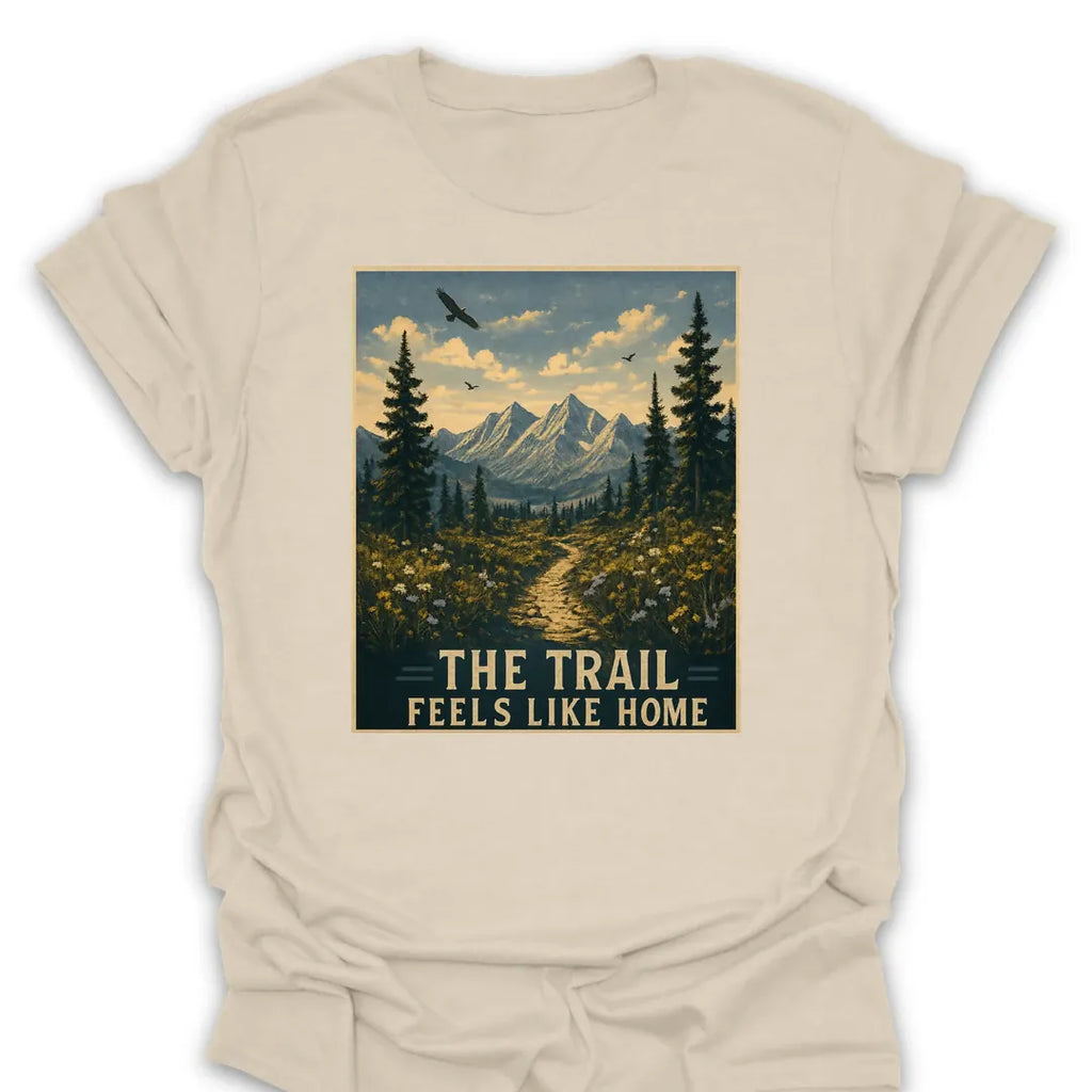 T-Shirt Natural / S The Trail Feels Like Home T-Shirt